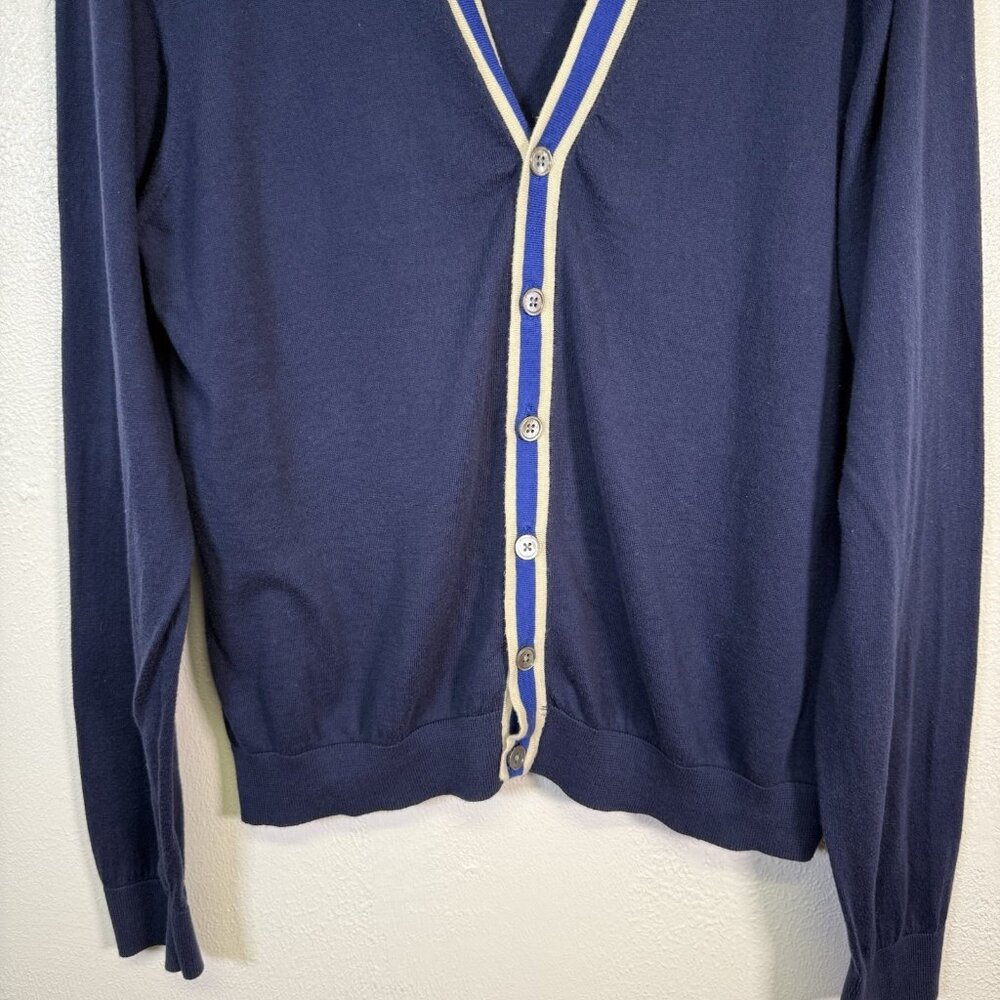 Brooks Brothers Button Up Color Block Cardigan Na… - image 4